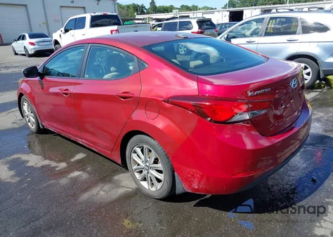 2016 Hyundai Elantra Se from USA, damaged, VIN 5NPDH4AE2GH722093